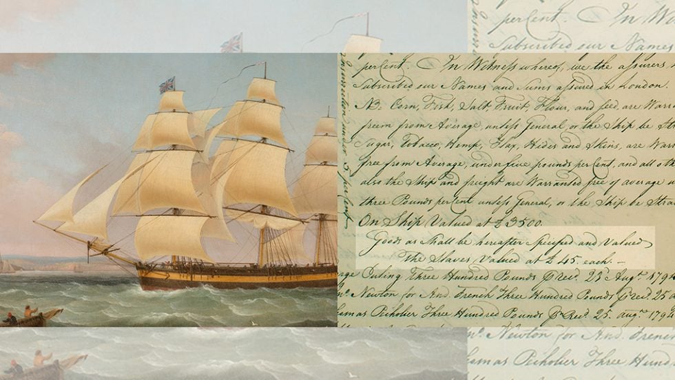 lloyd's marine insurance and slavery